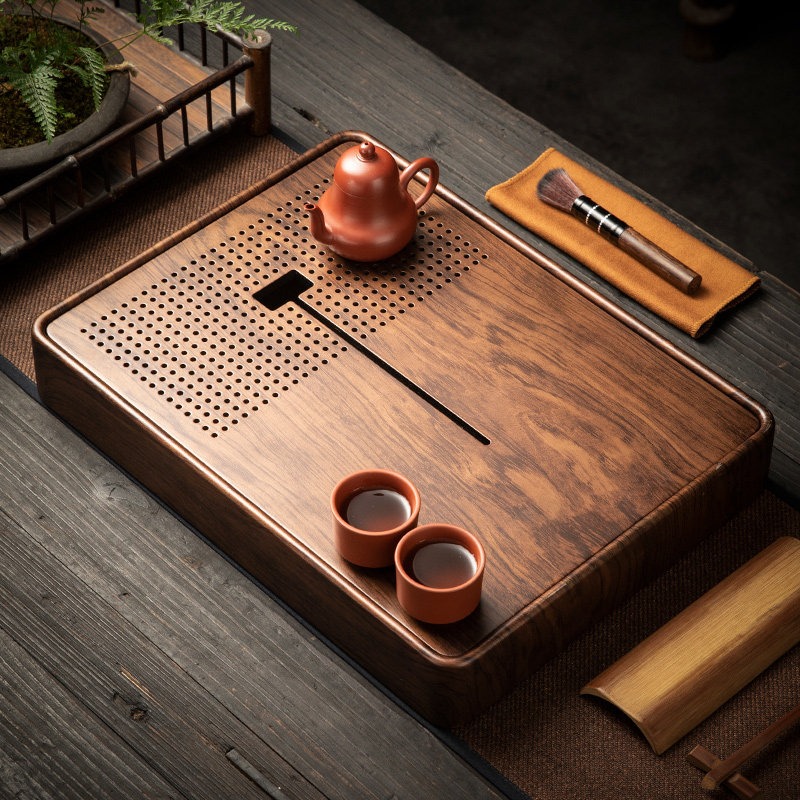 Drip Tray Saucer - Vassoio da tè rettangolare in bambù