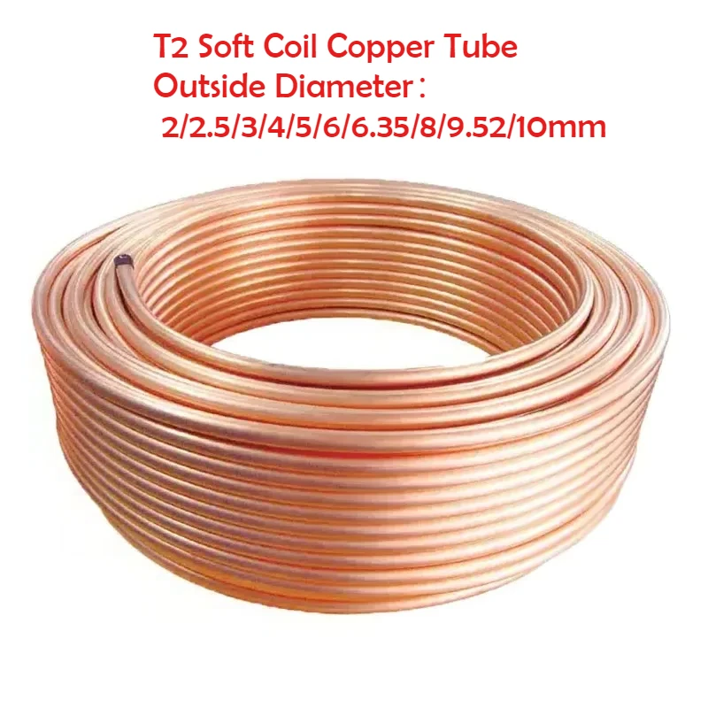 Copper Wire Roll - Tubi di rame T2 Bobina morbida