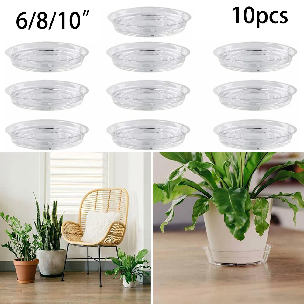 Drip Tray Saucer - 10pcs Garden Plant Saucer Drip Tray