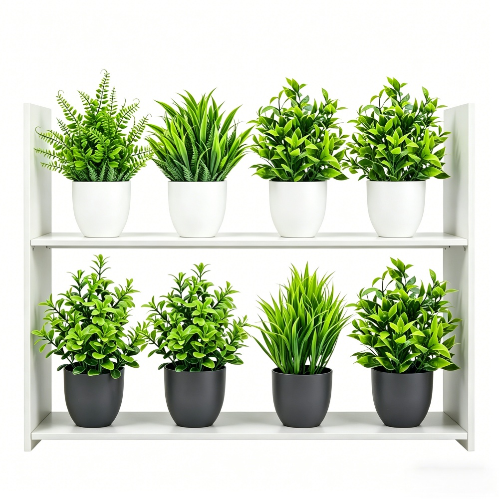 Bonsai Garden Home - Set di 4 Mini Piante Artificiali