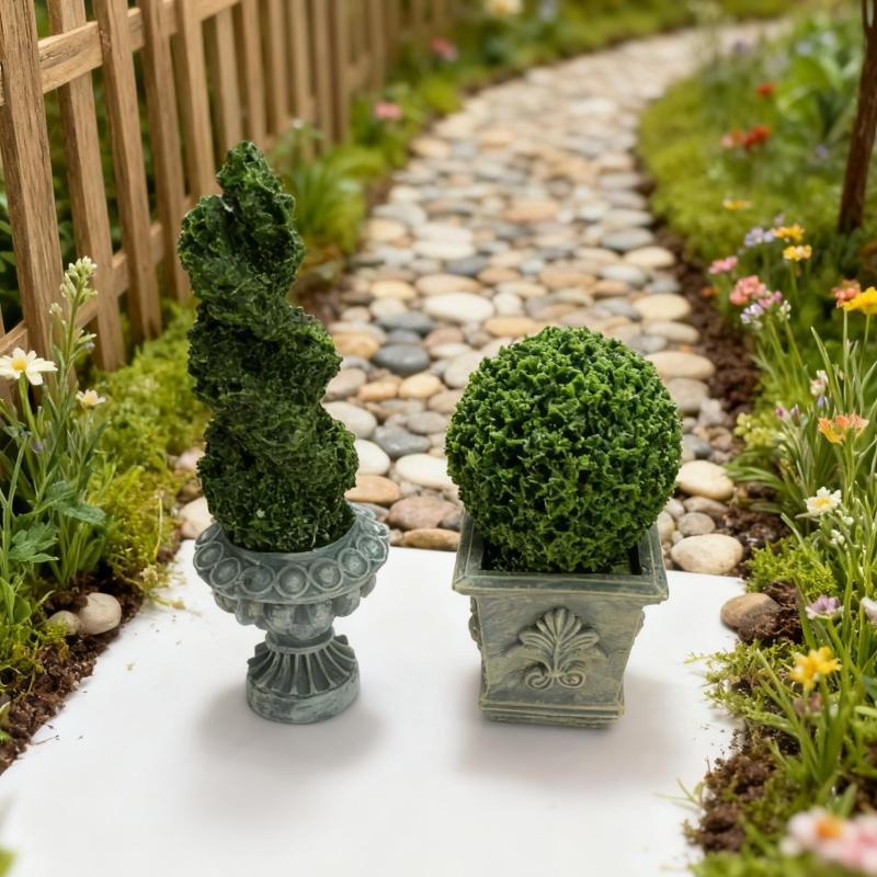Bonsai Garden House - Modello di Pianta Verde in Vaso