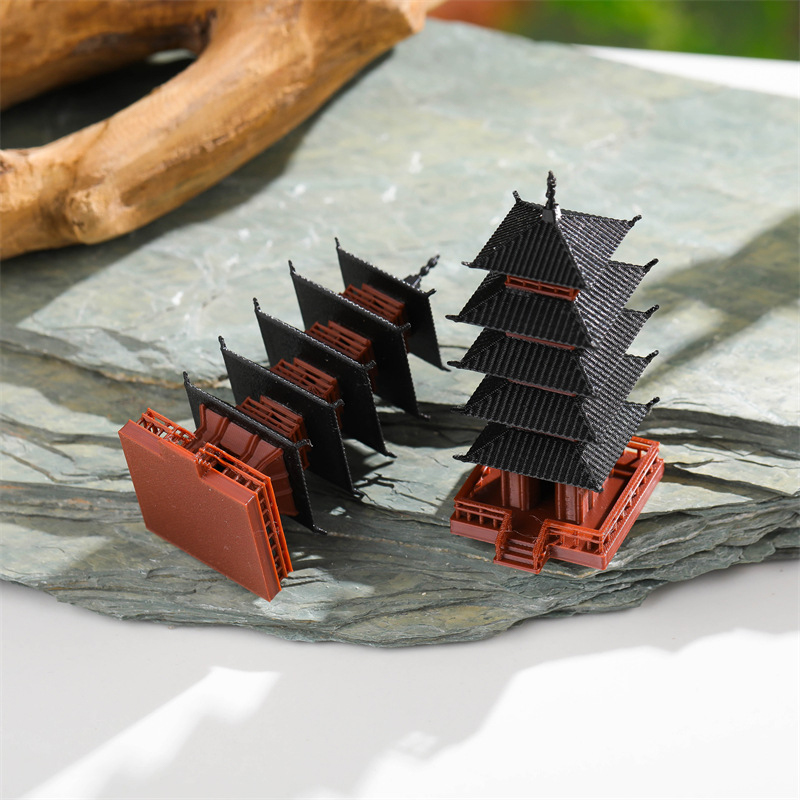 Mini Bonsai Zen Garden - Mini Statua di Pagoda, Modello di