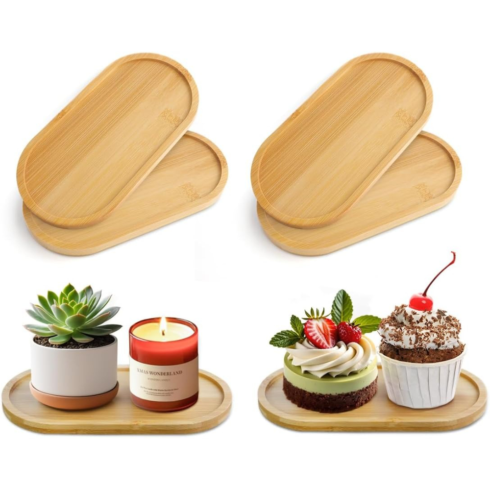 Drip Tray Saucer - Set di 4 Sottovasi Ovali in