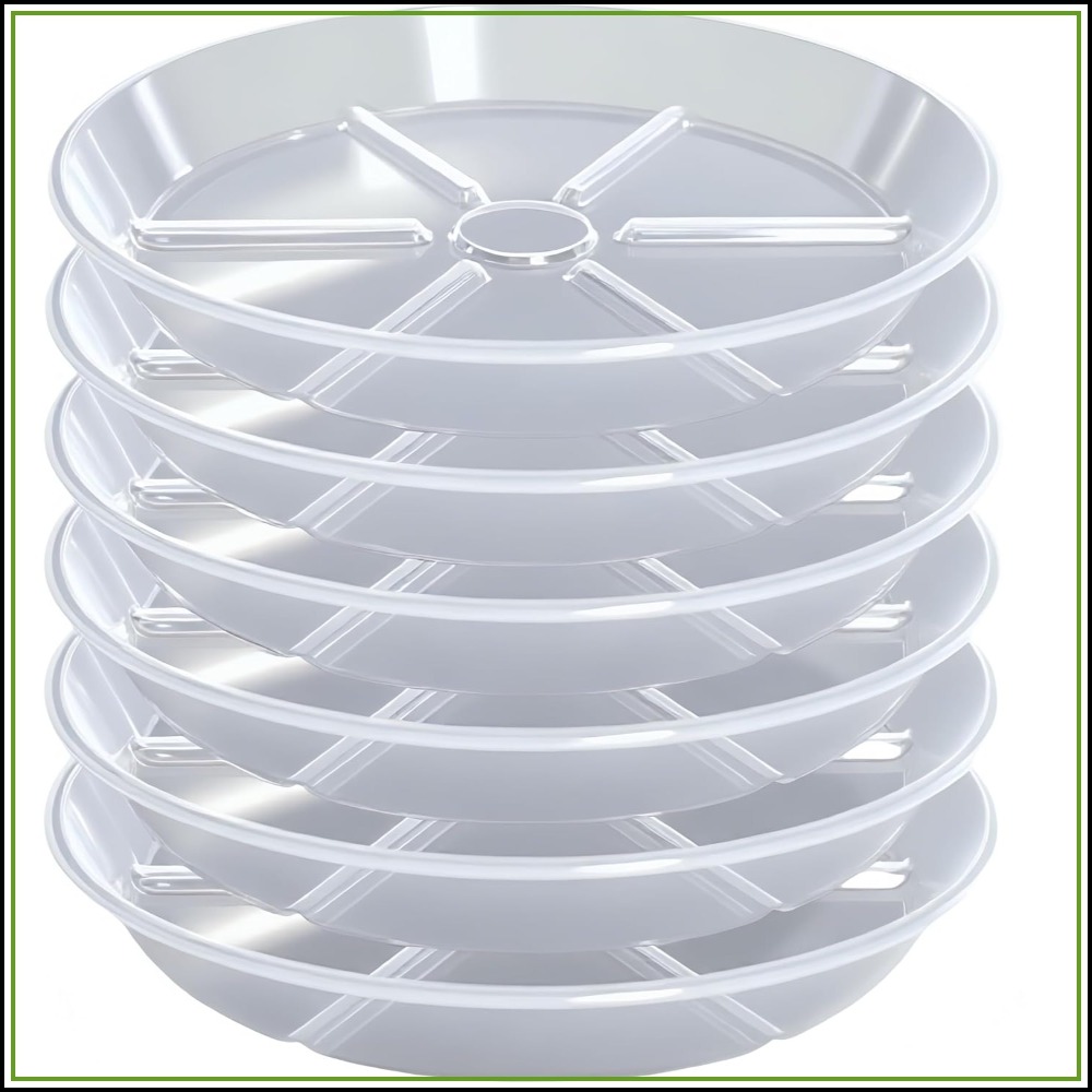 Set di 6 Sottovasi Trasparenti - Drip Tray Saucer recensione e prezzo