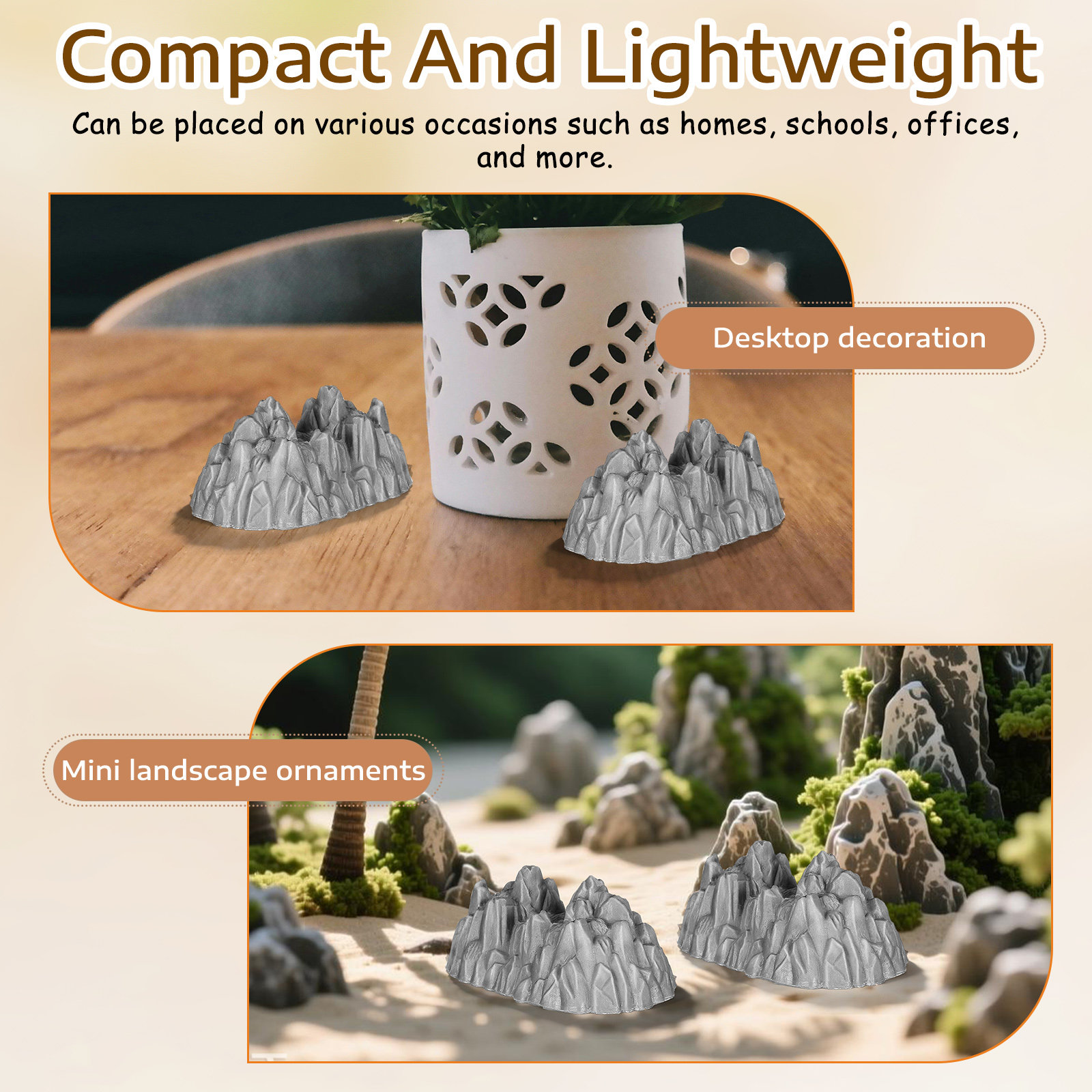 20 Pezzi Mini Rocce in Plastic - Bonsai Garden Home recensione e prezzo