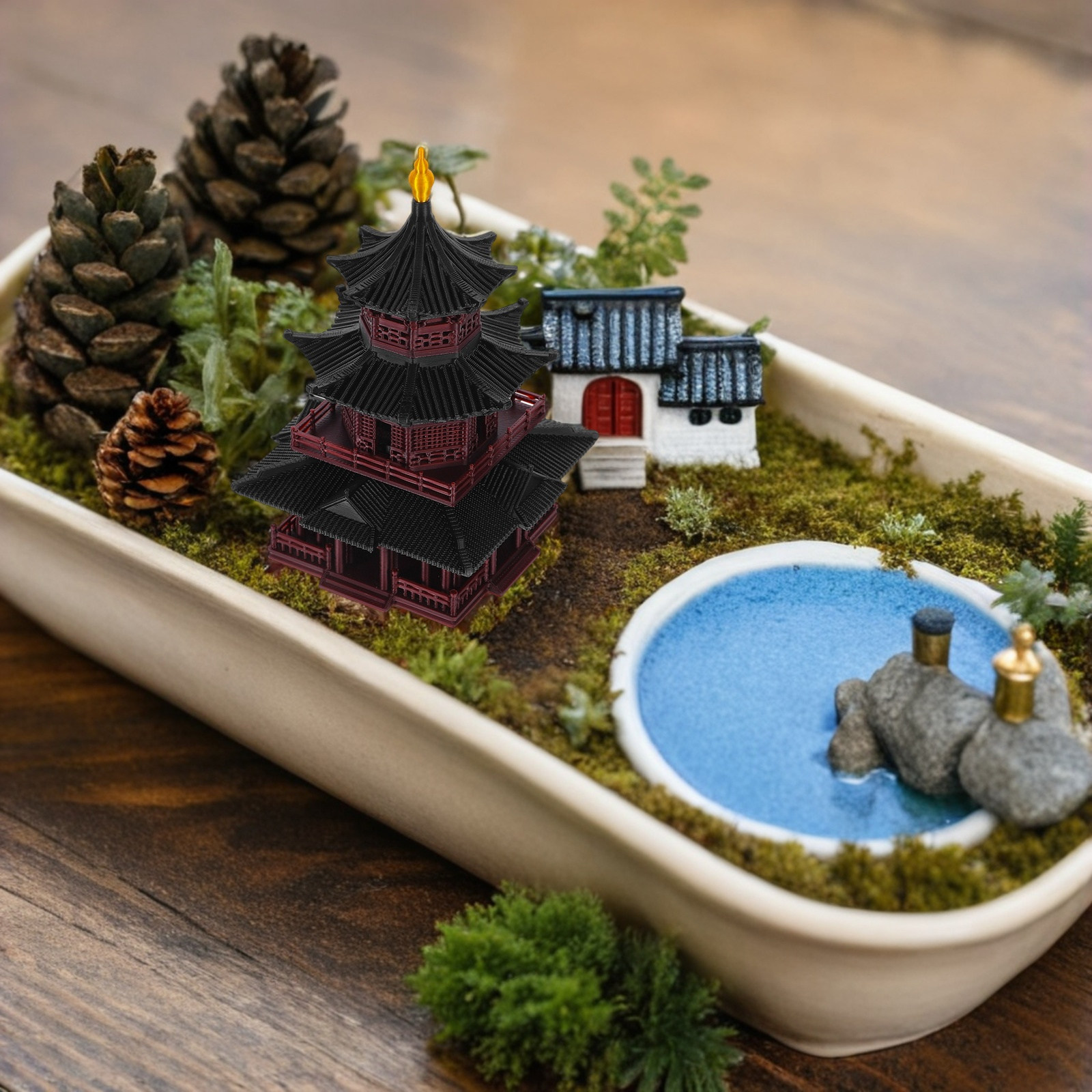 Scultura Artigianale Asiatica  - Mini Bonsai Zen Garden recensione e prezzo